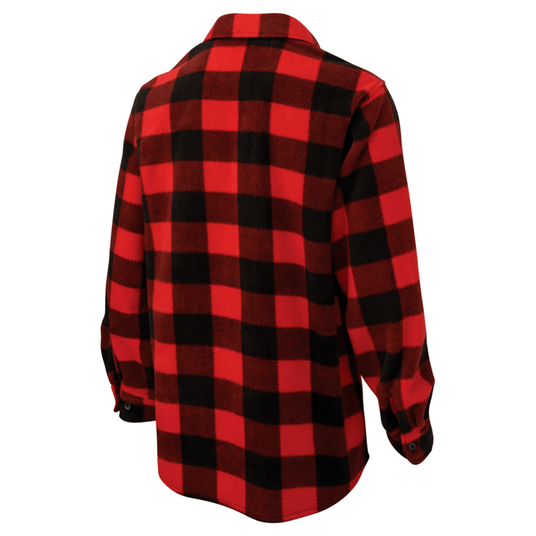 Green Check Button Up Shirt - Tough Duck - Classic Fleece