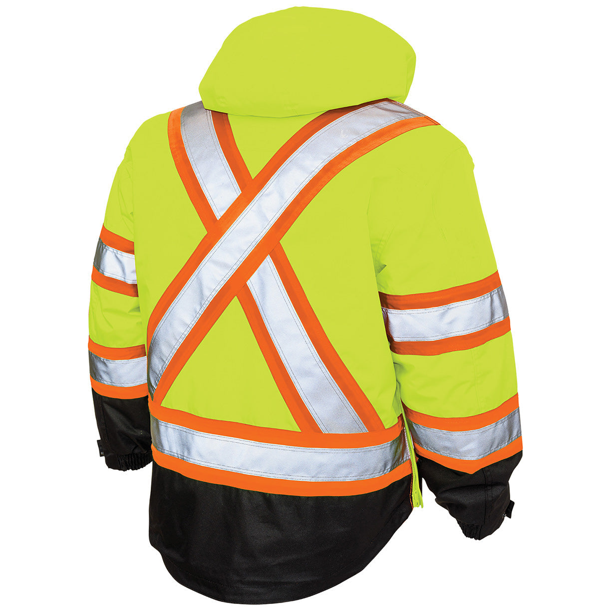 Black Safety Jacket - Tough Duck - Versatile Hi-Vis