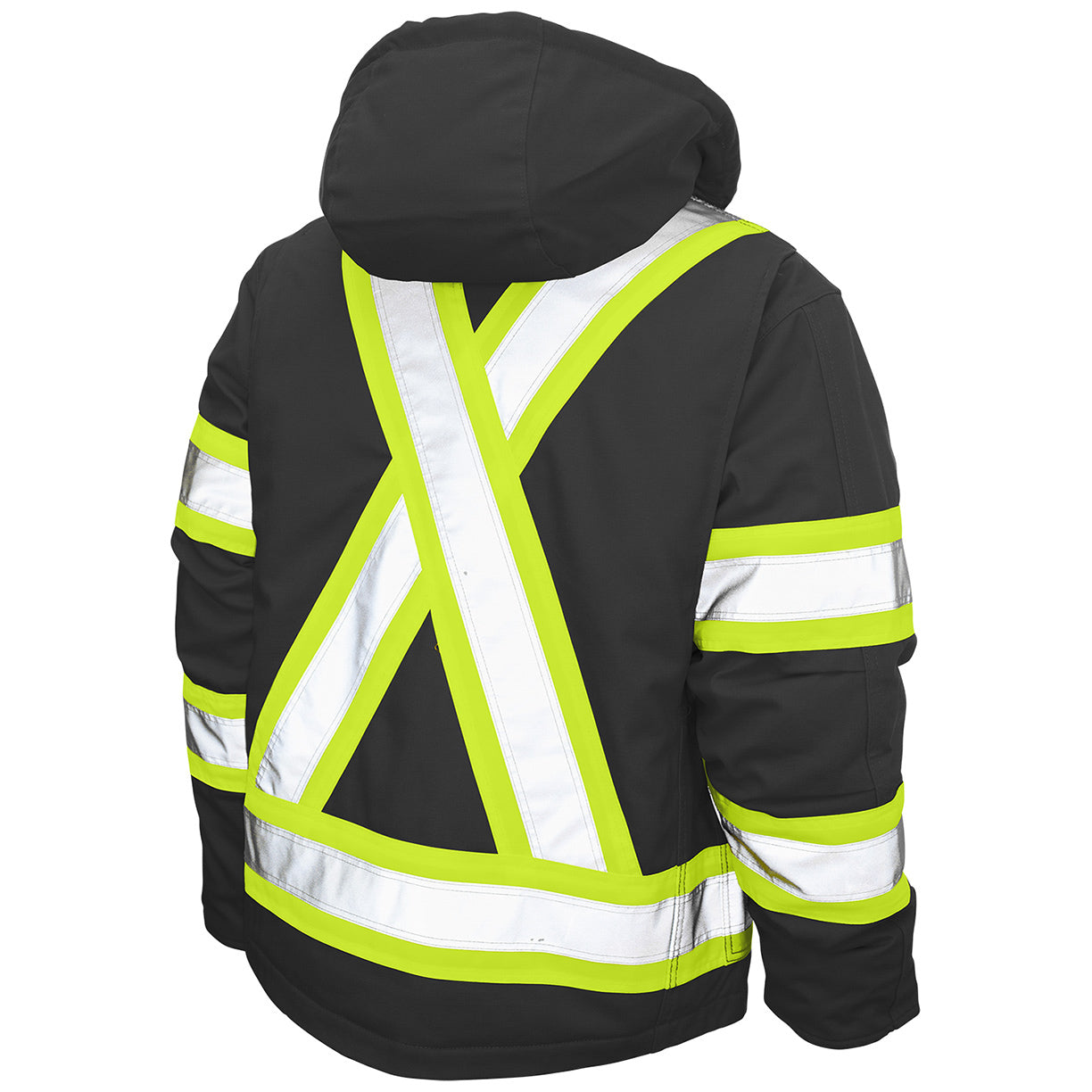 Black Safety Jacket - Tough Duck - Durable and Warm
