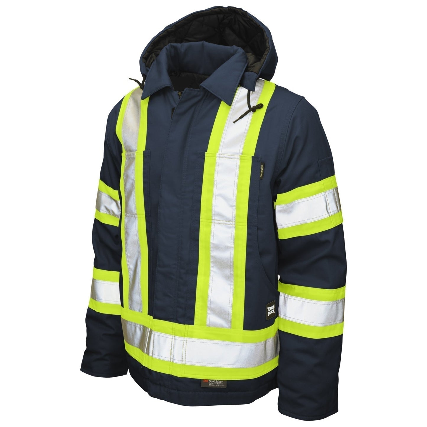 Black Safety Jacket - Tough Duck - Durable and Warm
