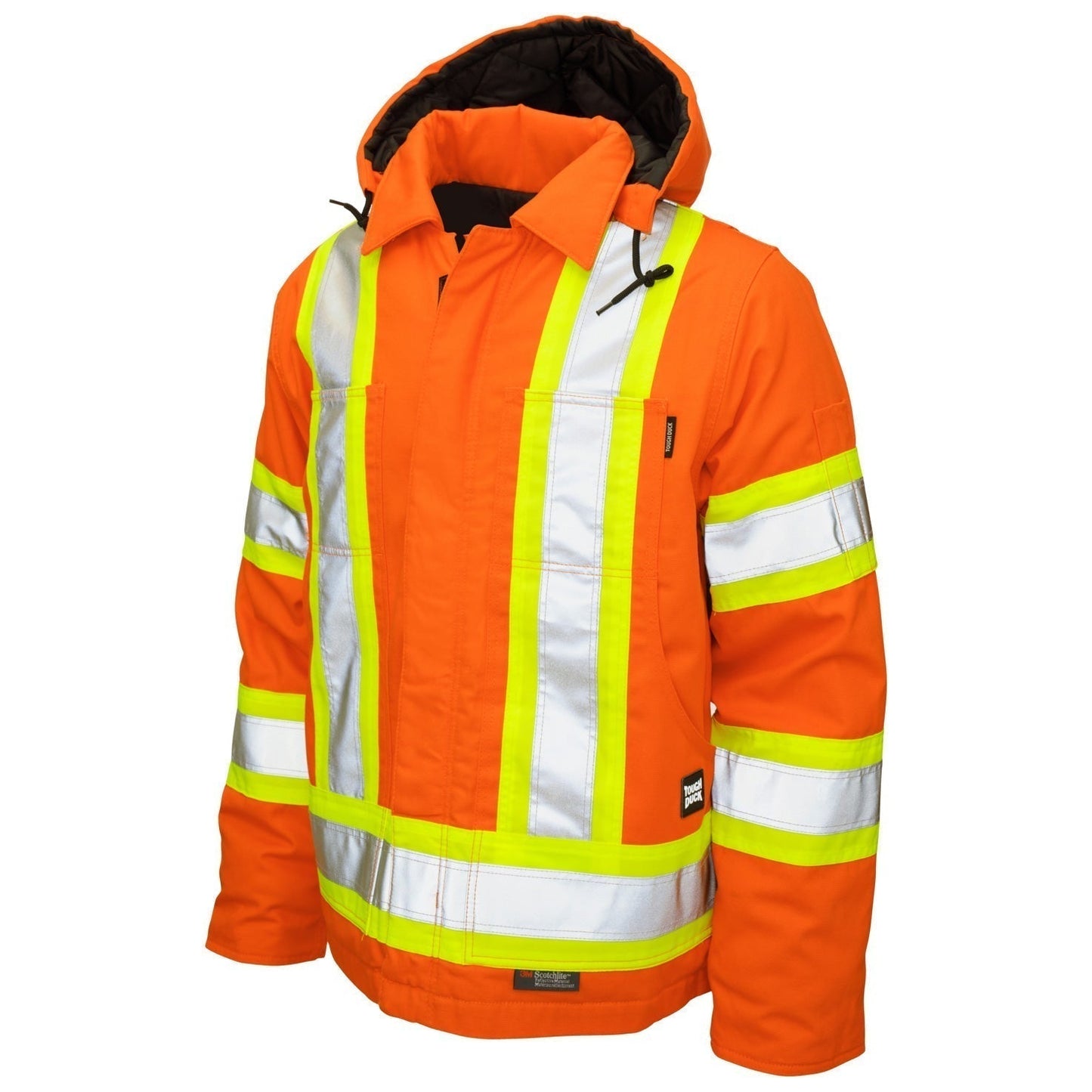 Black Safety Jacket - Tough Duck - Durable and Warm