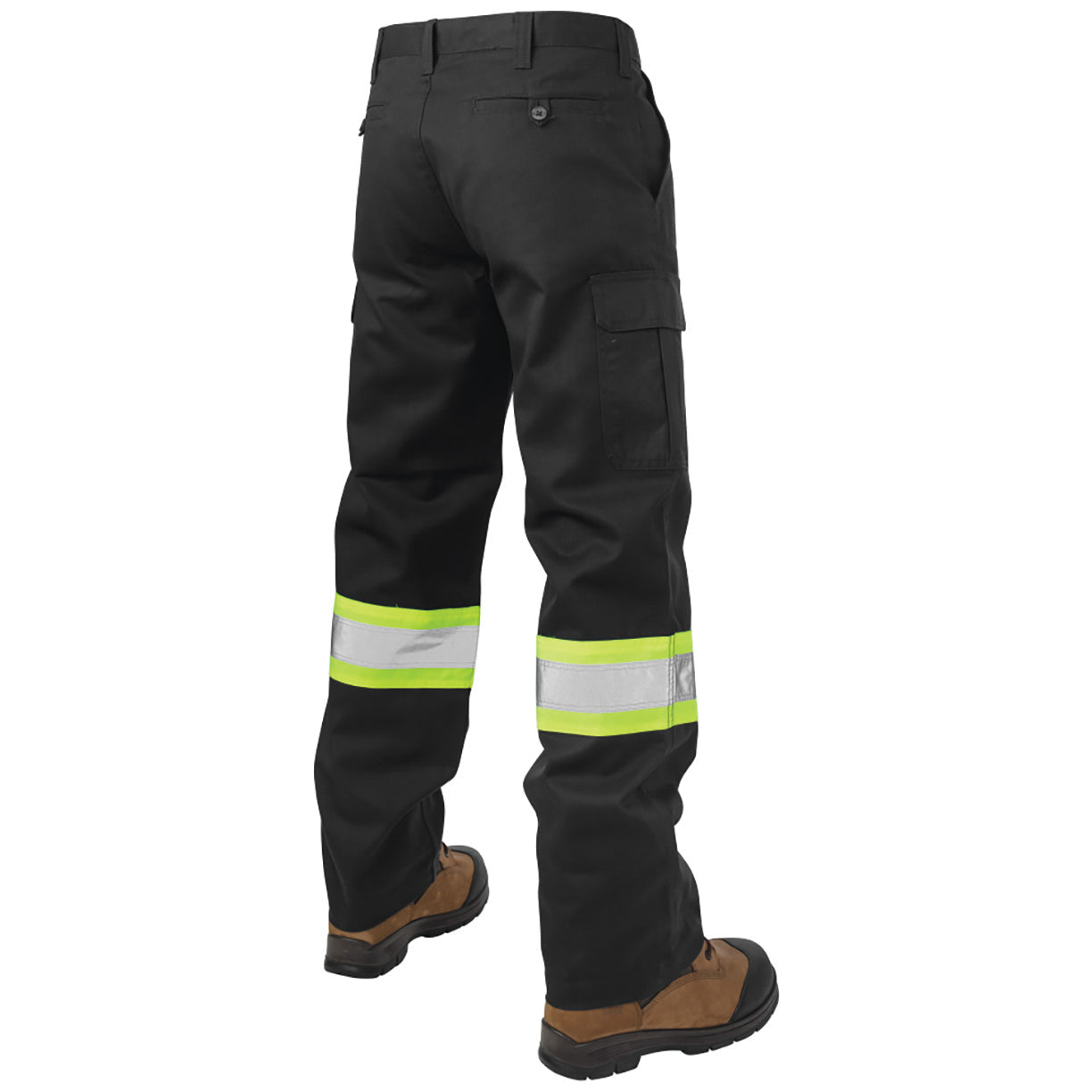 Black Cargo Pants - Tough Duck - Durable Twill Design