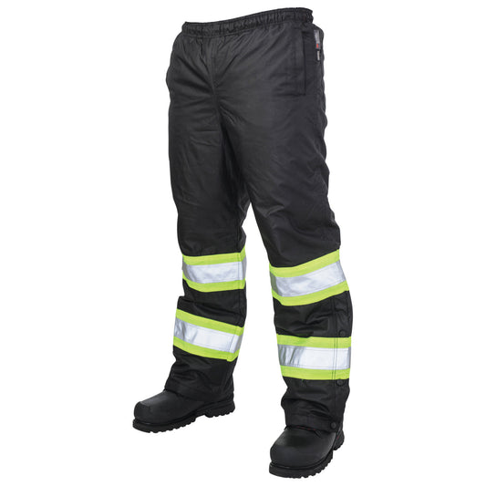 Black Rain Pants - Tough Duck - Insulated Waterproof