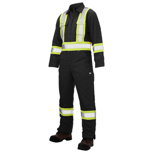 Black Insulated Coveralls - Tough Duck - Durable Safety