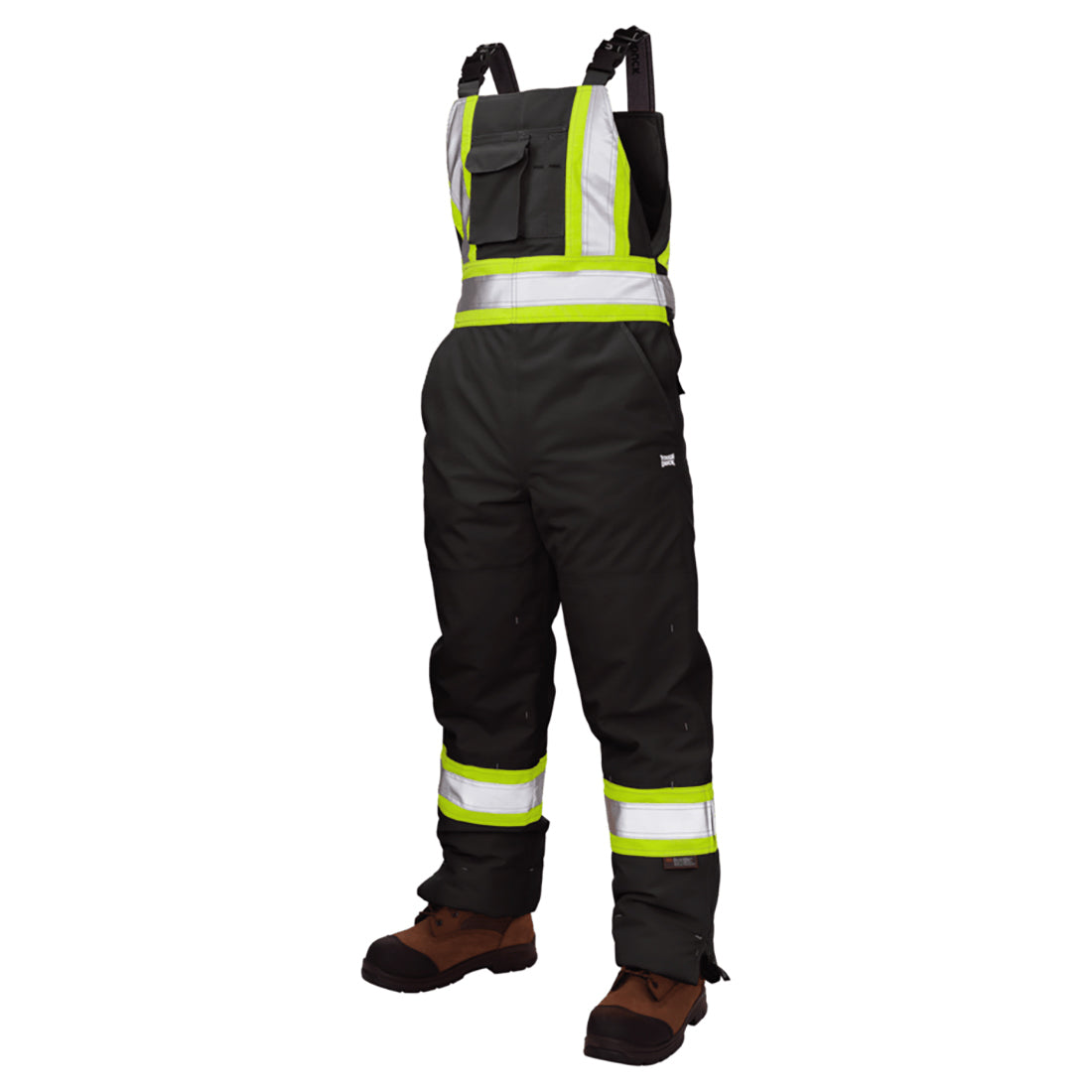Black Insulated Bib Overalls - Tough Duck - Waterproof Flex