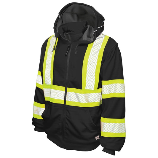Black Safety Sweatshirt - Tough Duck - Thermal Lined