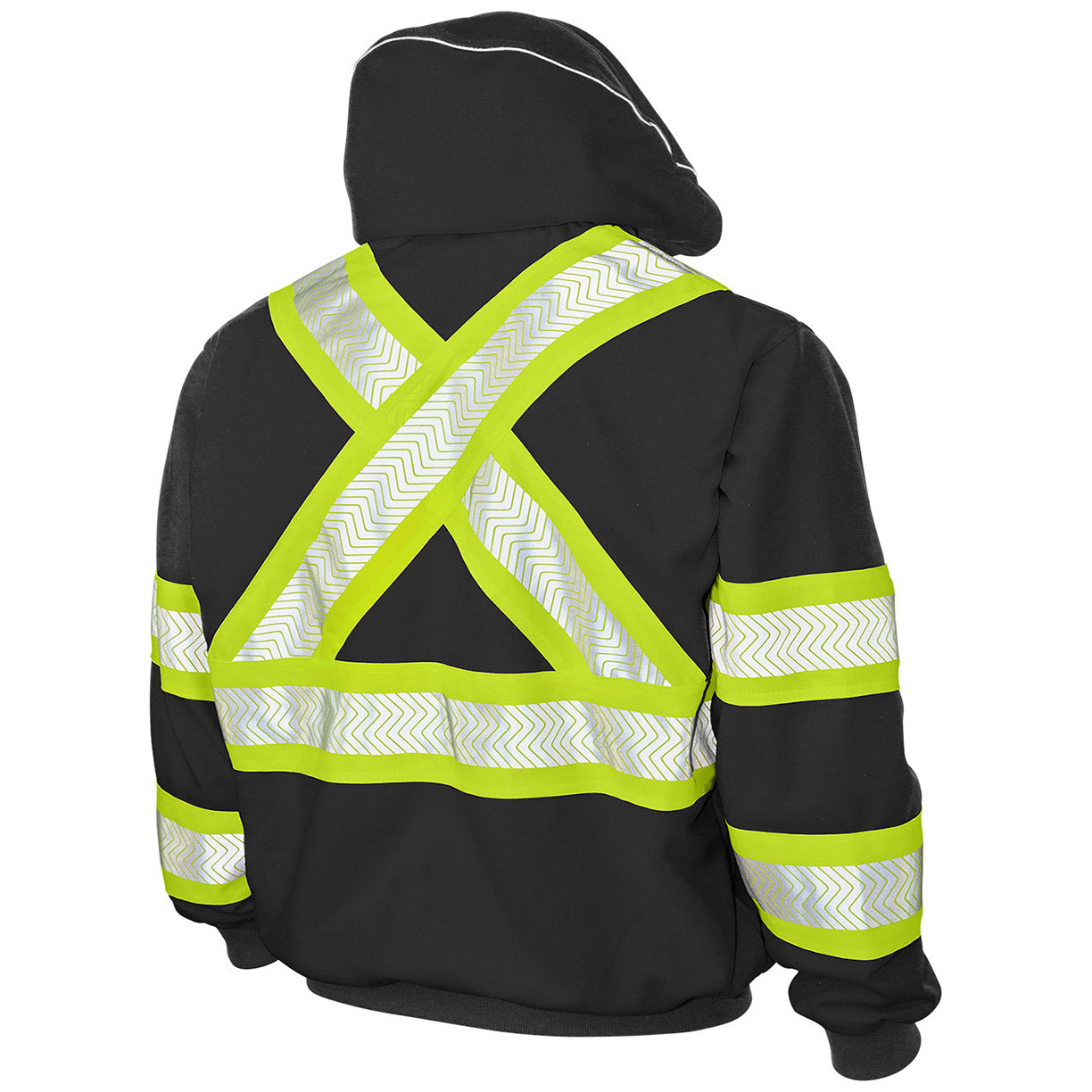 Black Safety Sweatshirt - Tough Duck - Thermal Lined