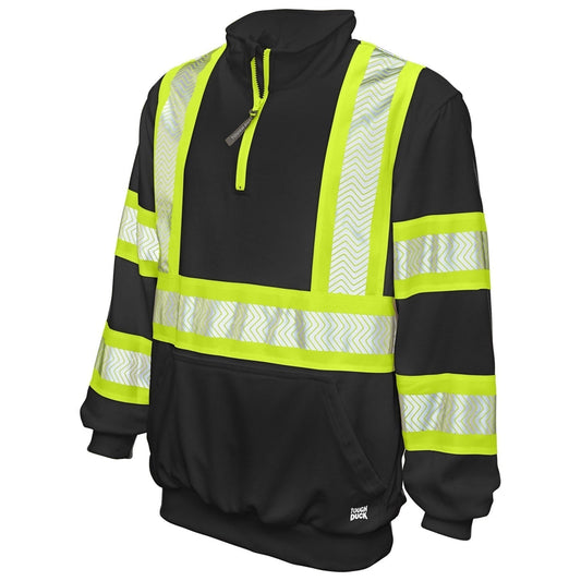 Black Safety Sweatshirt - Tough Duck - Fleece Pullover