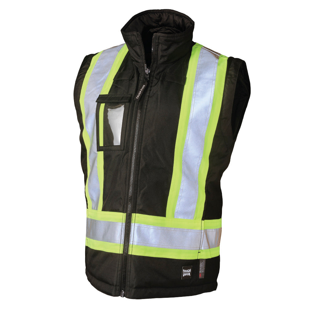 Black Safety Jacket - Tough Duck - Durable Design