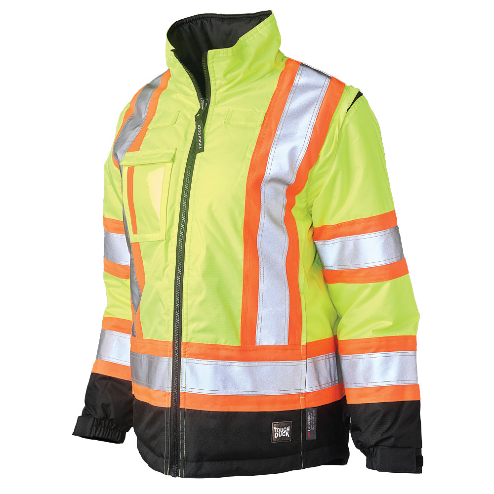 Black Safety Jacket - Tough Duck - Durable Design