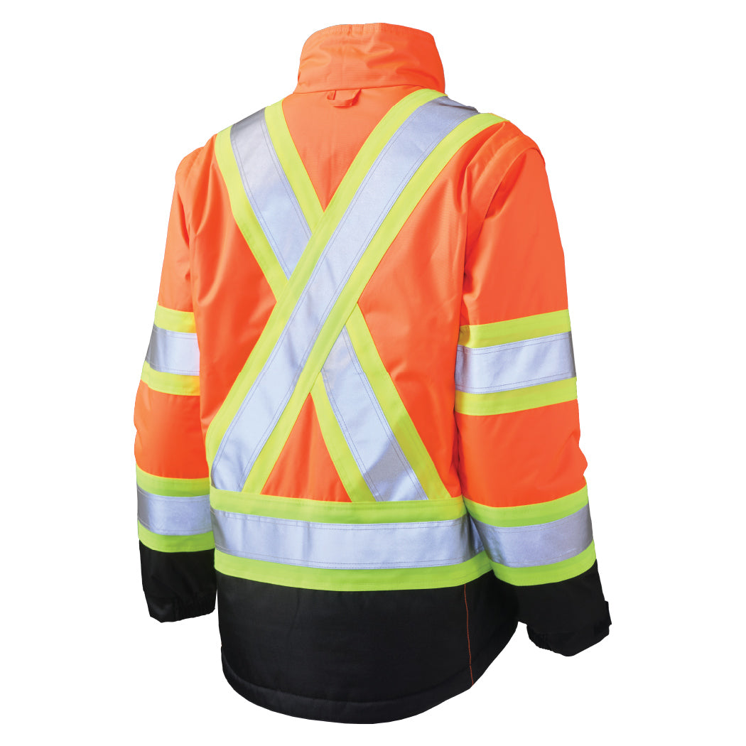 Black Safety Jacket - Tough Duck - Durable Design