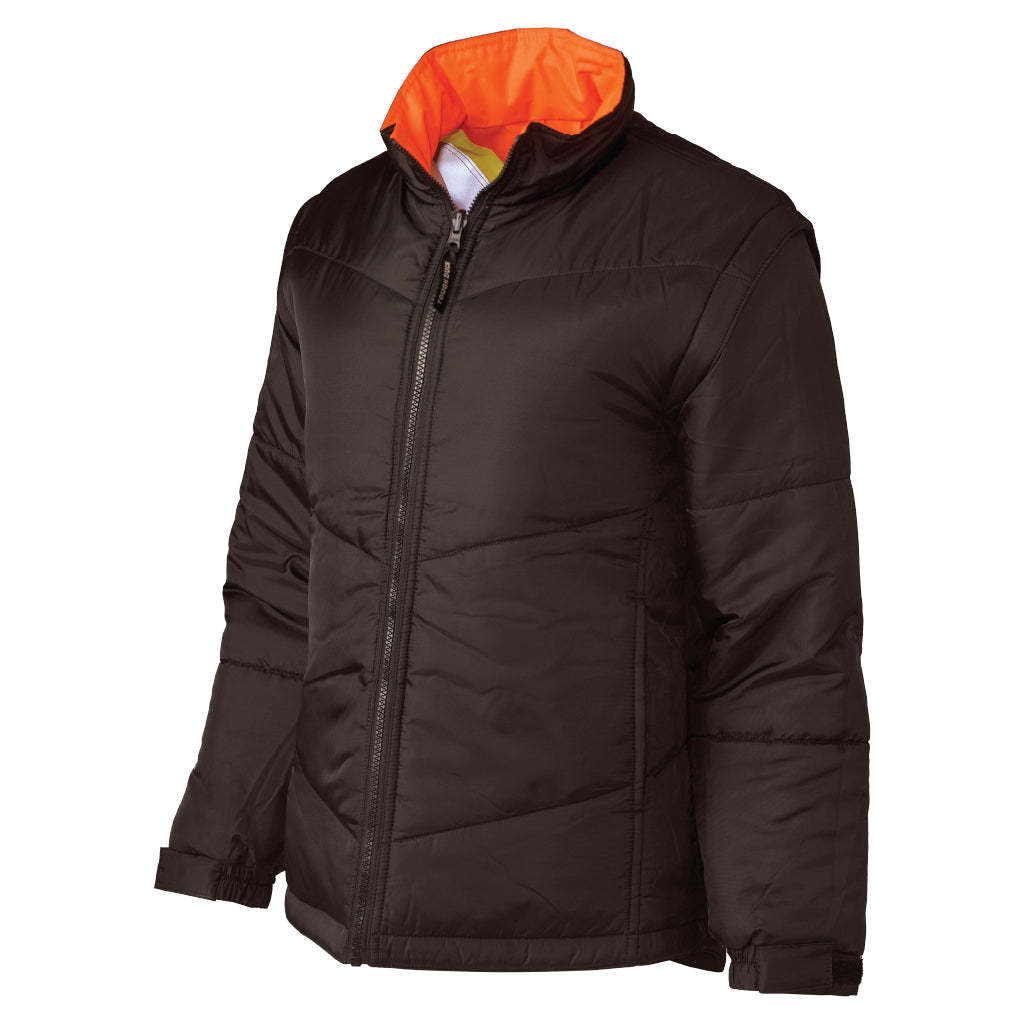 Black Safety Jacket - Tough Duck - Durable Design