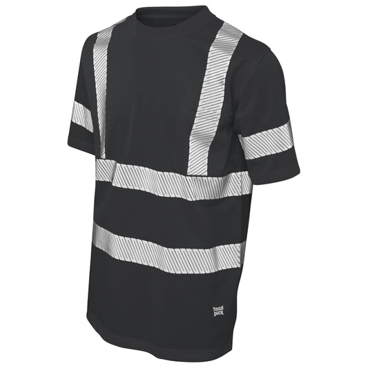 Black Safety Shirts - Tough Duck - Micro Mesh Short Sleeve
