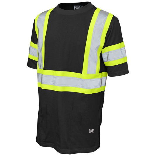 Black Safety Shirts - Tough Duck - Cotton Jersey
