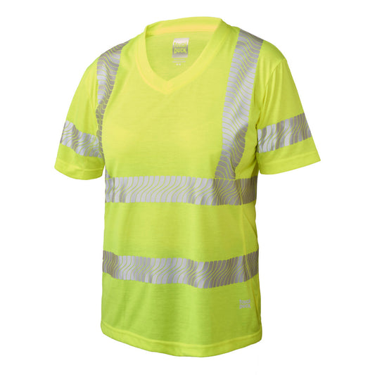Yellow/Lime Safety Shirt - Tough Duck - Reflective Design