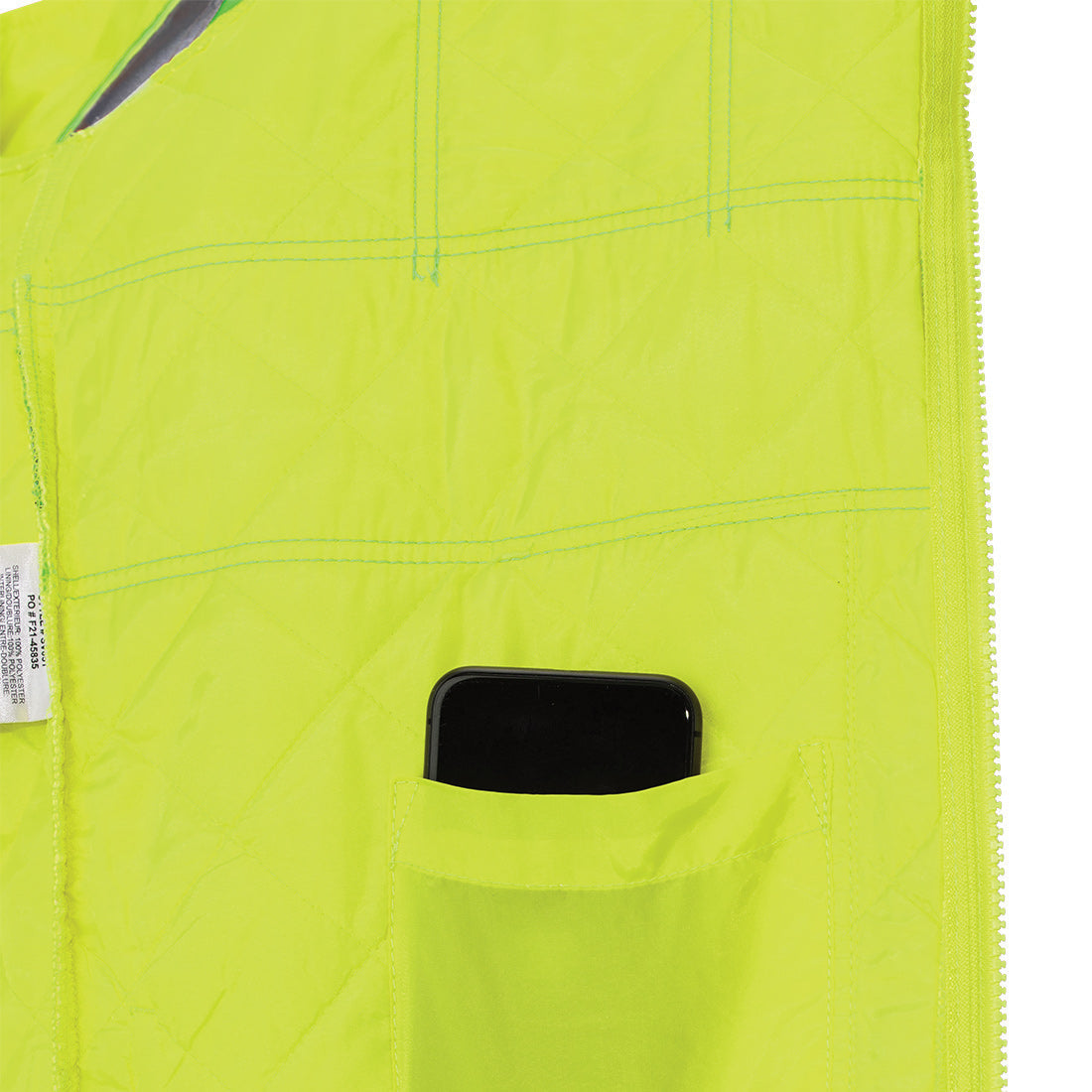 Black Safety Vests - Tough Duck - Lightweight Insulated
