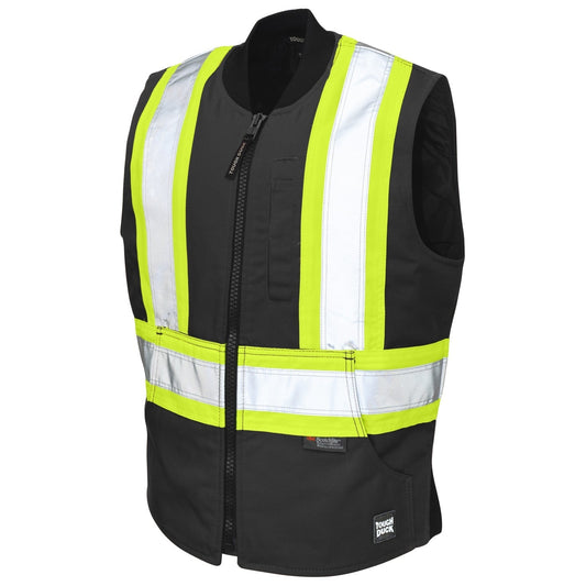 Black Safety Vests - Tough Duck - Reflective Material