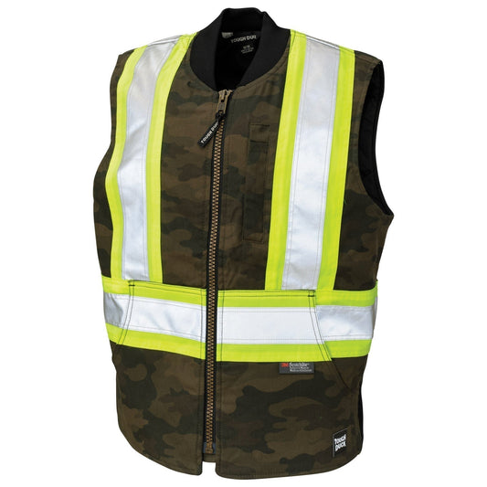 Green Camo Safety Vests - Tough Duck - Durable Design