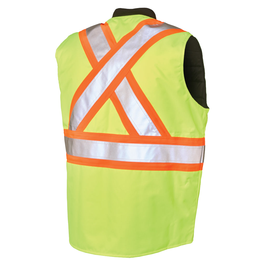 Black Safety Vests - Tough Duck - Reversible Design