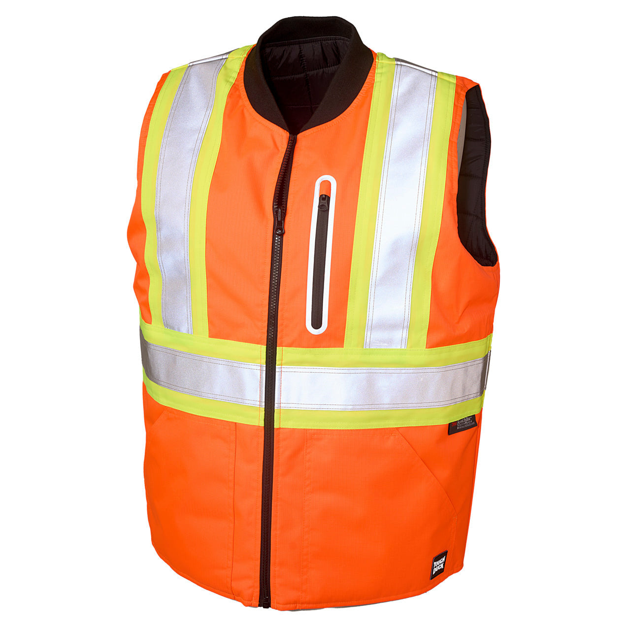 Black Safety Vests - Tough Duck - Reversible Design