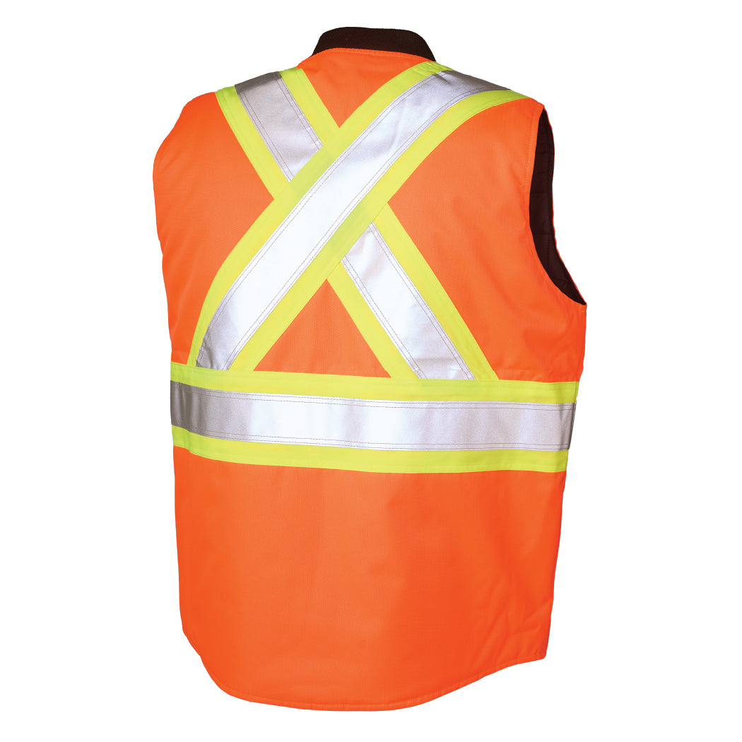 Black Safety Vests - Tough Duck - Reversible Design
