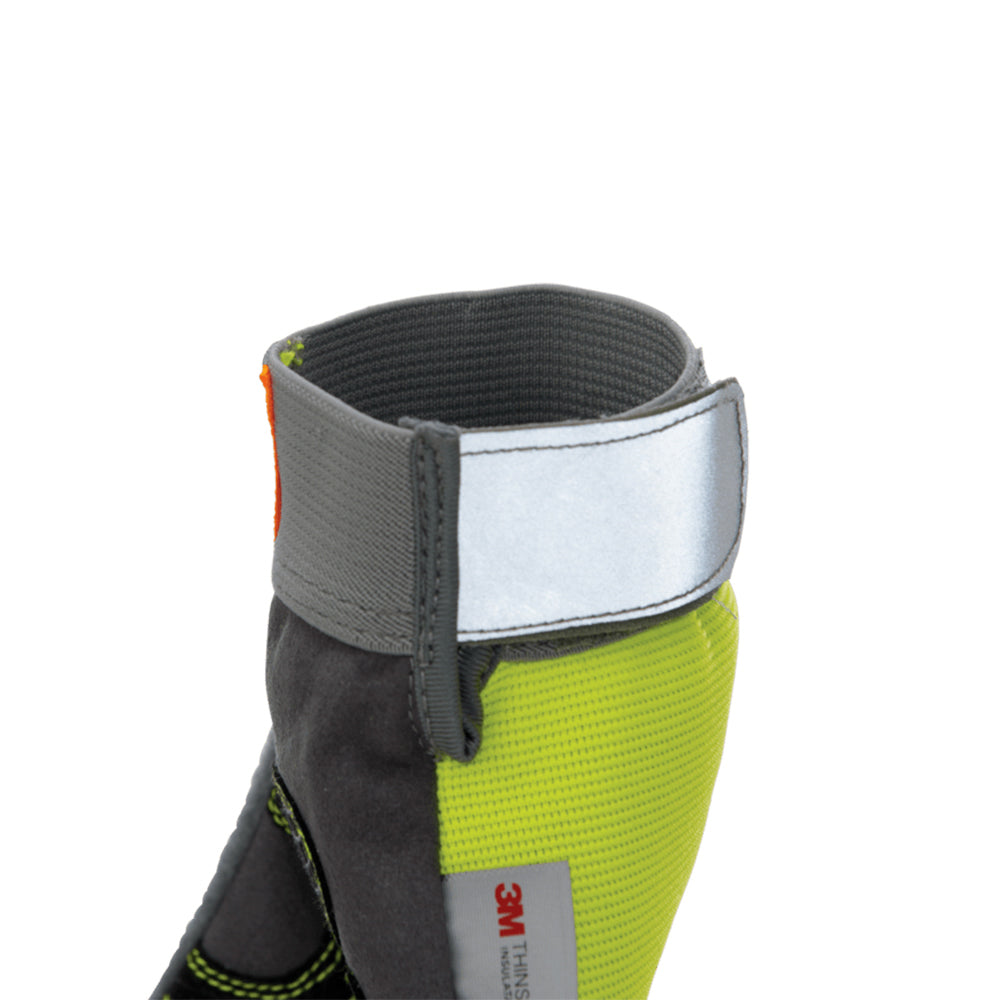 Yellow/Lime String Knit Gloves - Tough Duck - Hi-Vis Safety