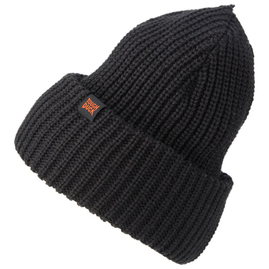 Black Beanies - Tough Duck - Chunky Knit Cap