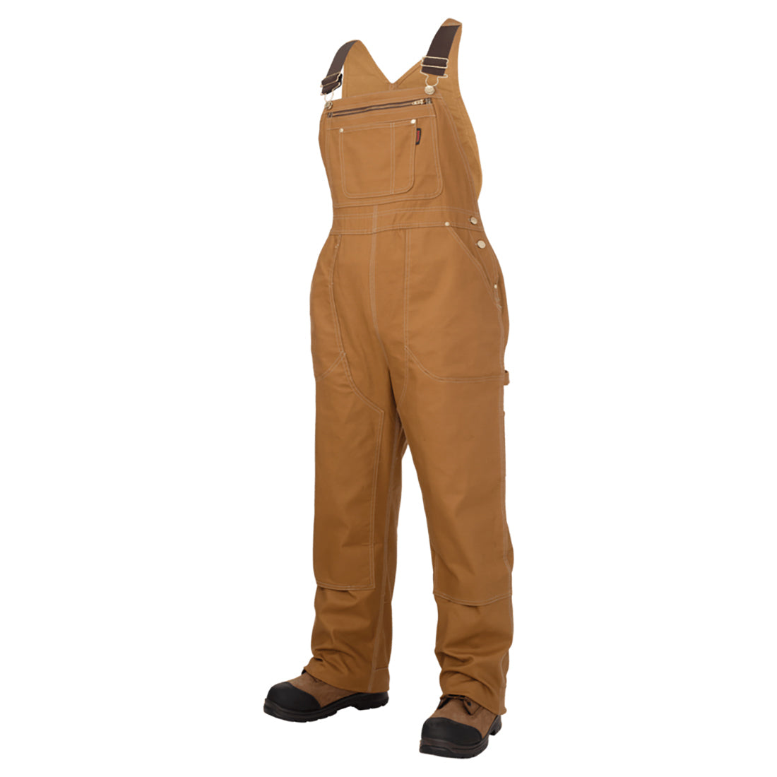 Black Overalls - Tough Duck - Stretch Unlined Bib