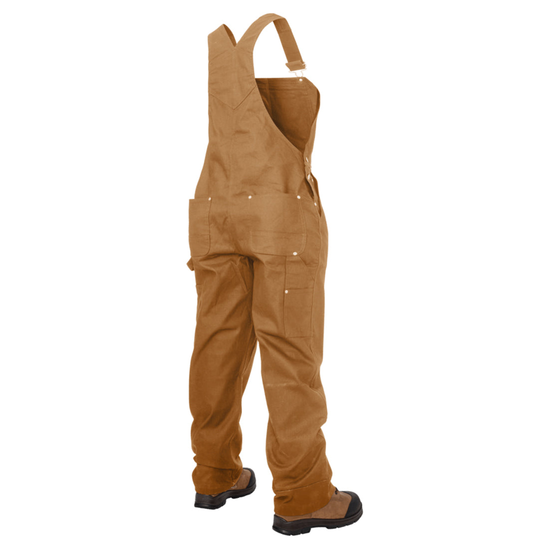 Black Overalls - Tough Duck - Stretch Unlined Bib