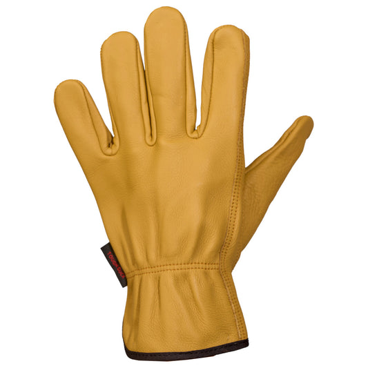 Brown Leather Gloves - Tough Duck - Waterproof Design