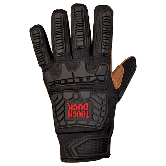 Black/Brown Performance Gloves - Tough Duck - Impact Resistant