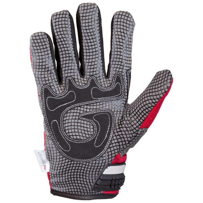 Red/Black Performance Gloves - Tough Duck - Thinsulate Lined