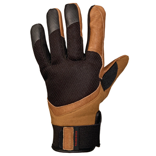Black/Brown Performance Gloves - Tough Duck - Insulated Leather