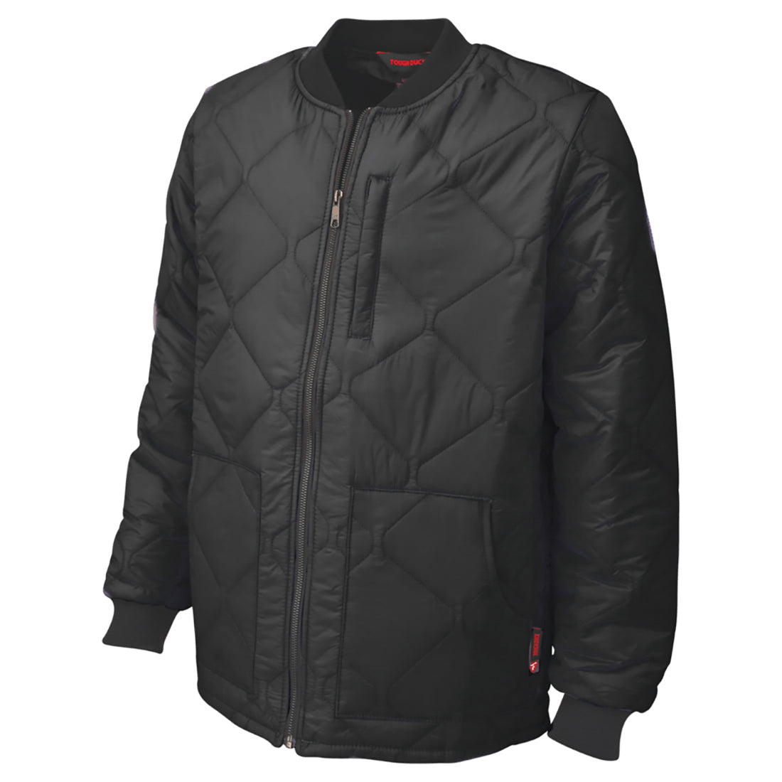 Black Quilted Jacket - Tough Duck - Insulated Design