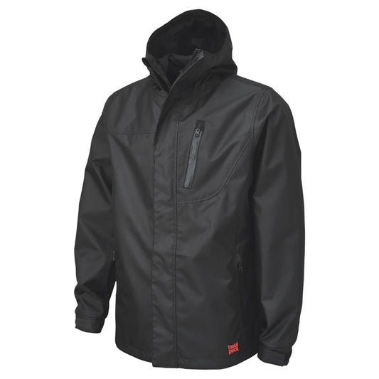 Black Rain Jacket - Tough Duck - Waterproof Ripstop