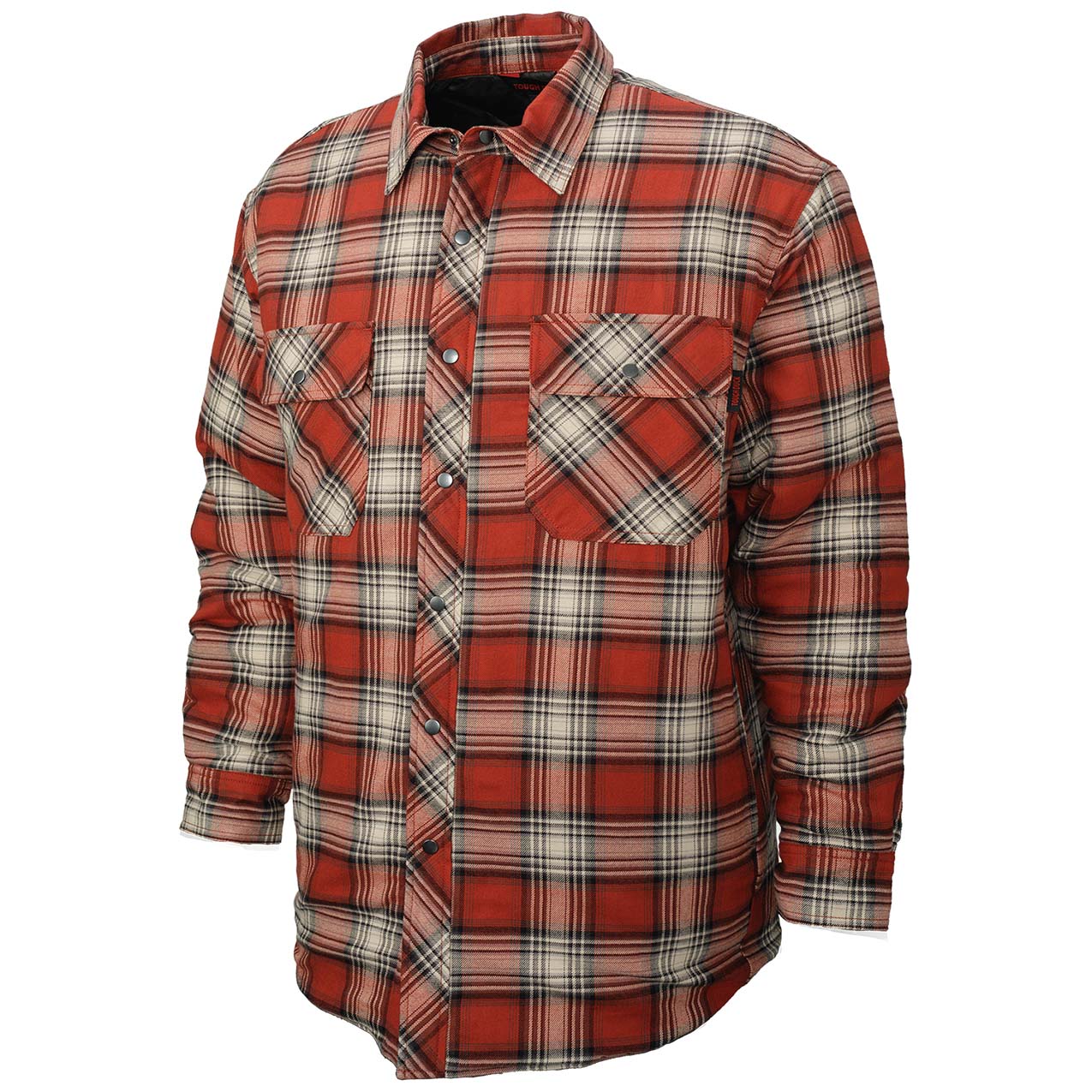 Black Grey Plaid Shirt - Tough Duck - Quilt Lined