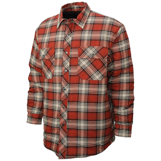 Black Grey Plaid Shirt - Tough Duck - Quilt Lined