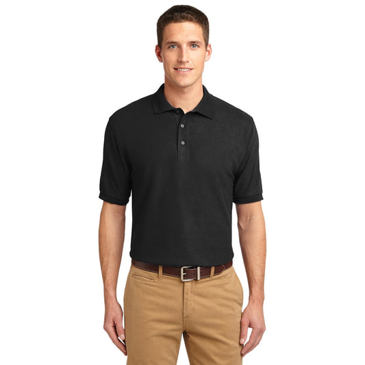 Black Polo Shirt - Port Authority - Smooth Touch
