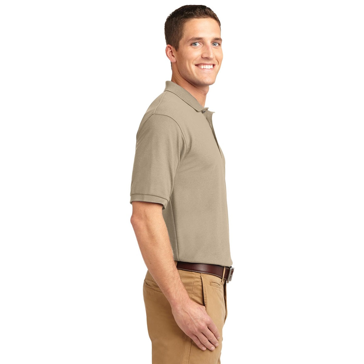 Black Polo Shirt - Port Authority - Smooth Touch