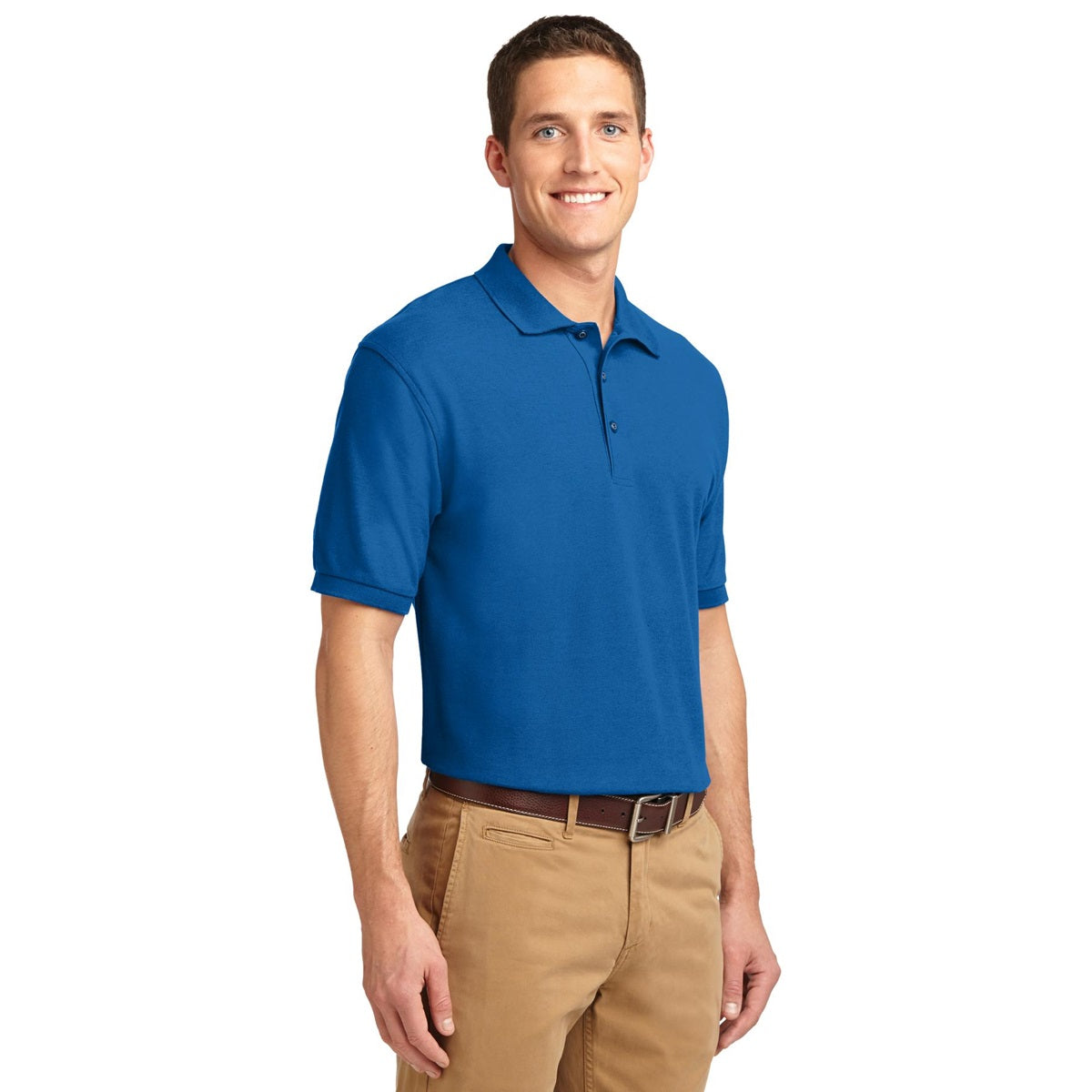 Black Polo Shirt - Port Authority - Smooth Touch