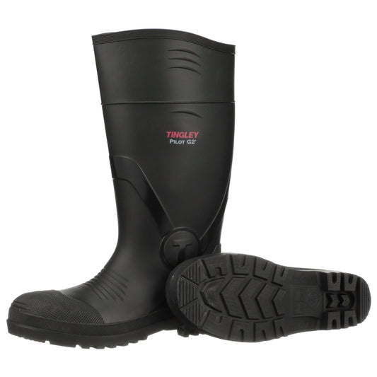 Black Work Boots - Tingley - Waterproof Design
