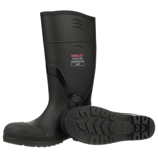 Black Work Boots - Tingley - Waterproof Design