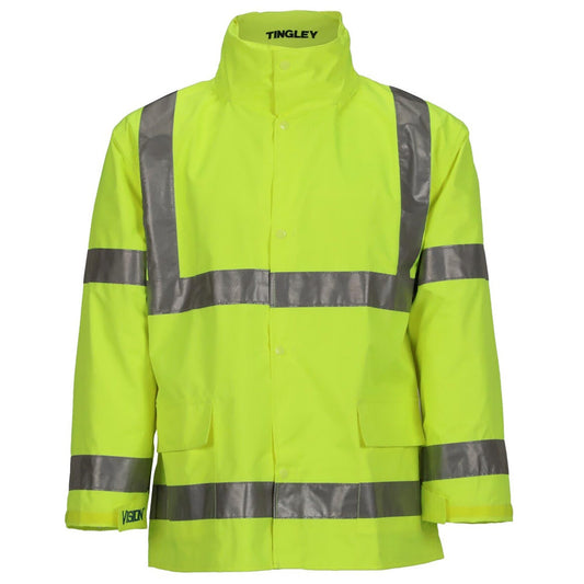Yellow/Lime Rain Jacket - Tingley - Hi-Vis Waterproof