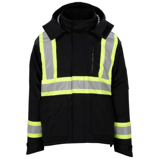 Black Insulated Safety Jacket - Tingley - Durable Design