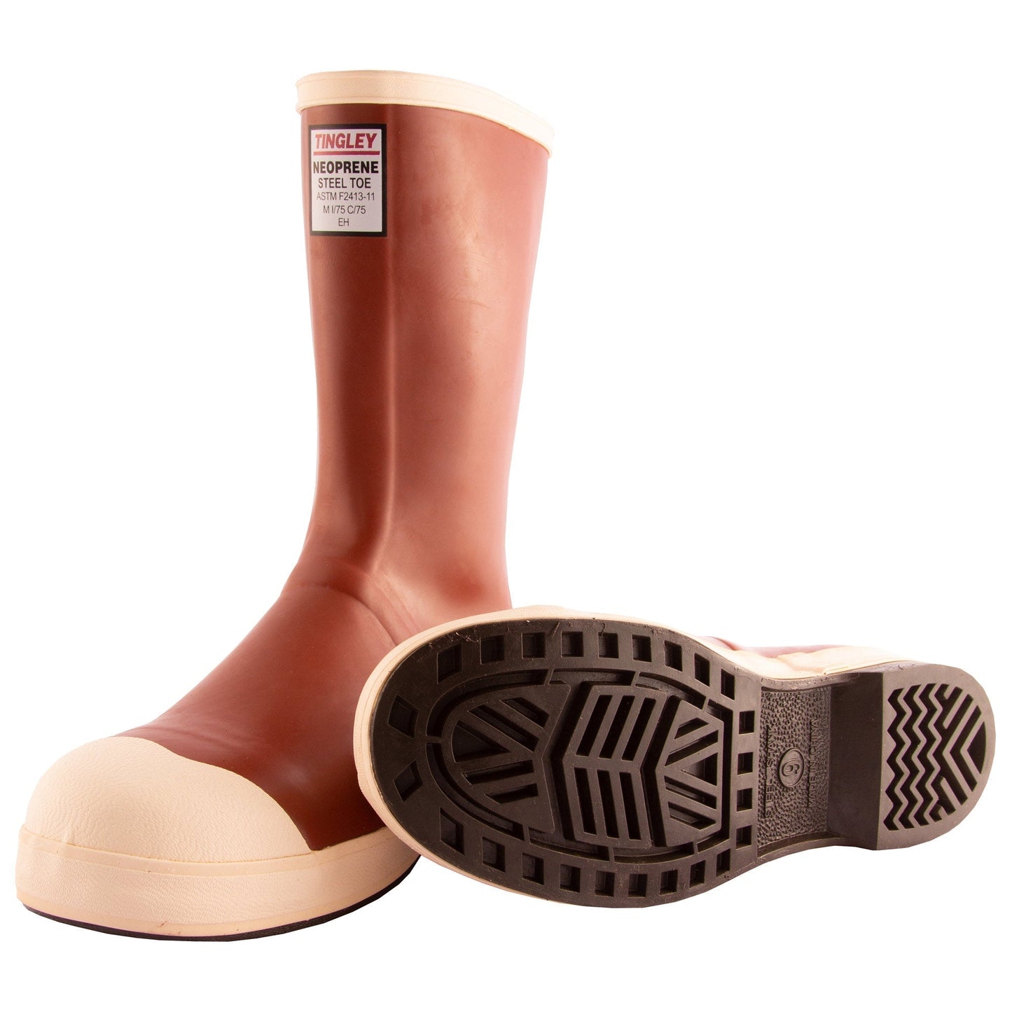 Red Work Boots - Tingley - Waterproof Neoprene