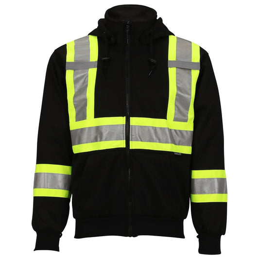 Black Safety Sweatshirts - Tingley - Two-Tone Design