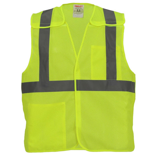 Yellow/Lime Safety Vests - Tingley - Reflective Mesh