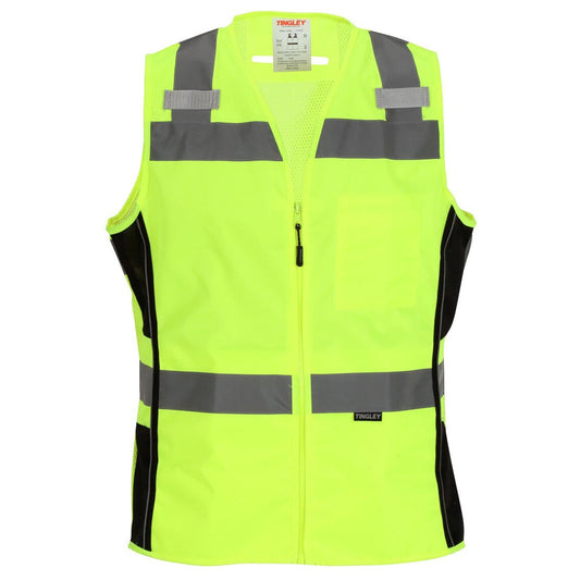 Yellow/Lime Safety Vest - Tingley - Reflective Visibility