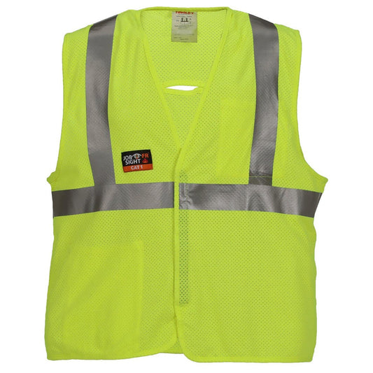 Yellow/Lime Safety Vests - Tingley - Flame Resistant