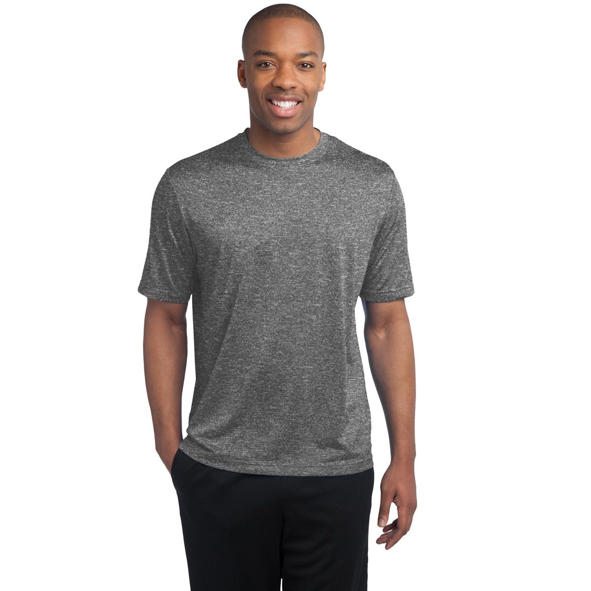 Blue Wake Heather T-Shirt - Sport-Tek - Moisture-Wicking - Comfortable Fit